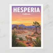 ヴィンテージ ヘスペリア カリフォルニア ポストカード (正面)