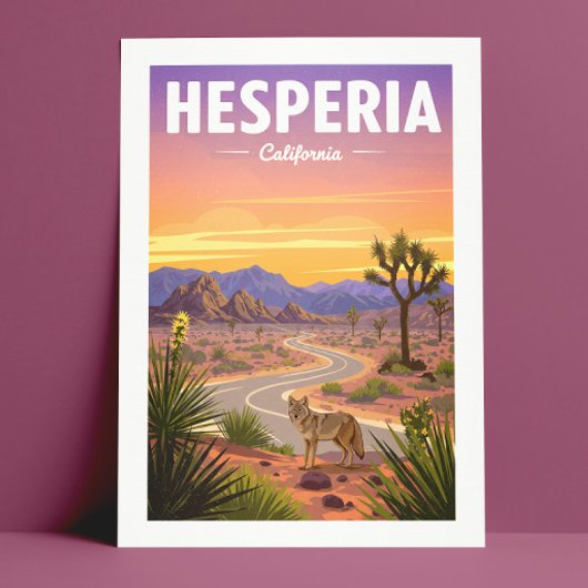 ヴィンテージ ヘスペリア カリフォルニア ポストカード