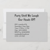 ヴィンテージ・ヘッドレス・ホースマン ハロウィンパーティ 招待状 (裏面)