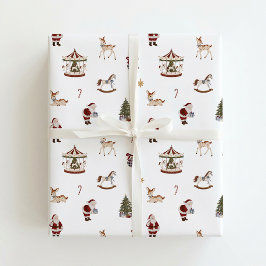 ヴィンテージ・ヘリテージ クリスマス包装紙 ラッピングペーパー
