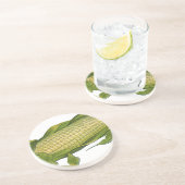 ヴィンテージ、ヘルシーな野菜、コブのトウモロコシ コースター (側面)