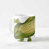 ヴィンテージ、ヘルシーな野菜、コブのトウモロコシ コーヒーマグカップ (正面左)