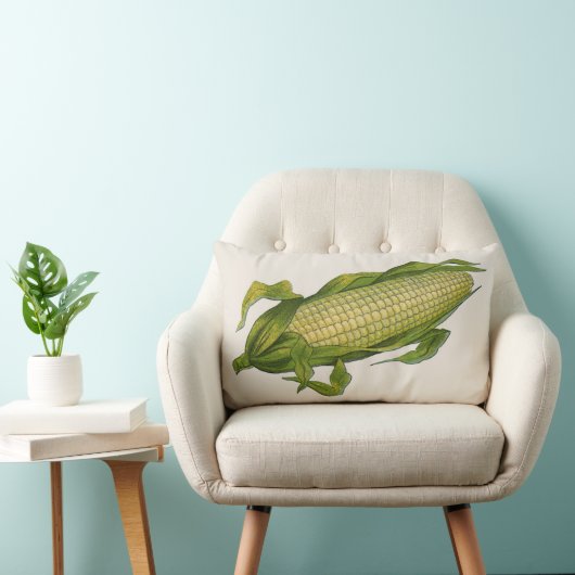 ヴィンテージ、ヘルシーな野菜、コブのトウモロコシ ランバークッション (椅子)