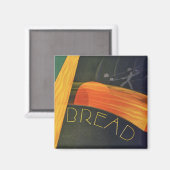 ヴィンテージ ヘルシー フーズ 全粒粉パン マグネット (正面/裏面)