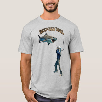 ヴィンテージ ヘルメット ダイバー タイガーシャークとの戦い URM Tシャツ