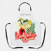 ヴィンテージ・ヘン・バチェロレッテ・パーティー　コクテール・クイーン エプロン (正面)
