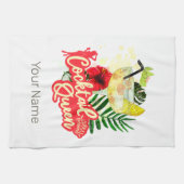 ヴィンテージ・ヘン・バチェロレッテ・パーティー　コクテール・クイーン キッチンタオル (横)