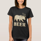 ヴィンテージ ベア 鹿 ビール Tシャツ (正面)