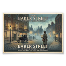 ヴィンテージ ベイカー・ストリート ロンドン トラベルポスター