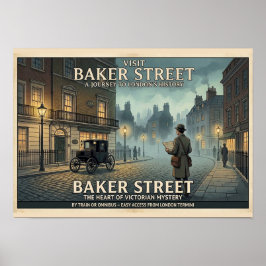 ヴィンテージ ベイカー・ストリート ロンドン トラベルポスター ポスター
