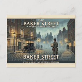 ヴィンテージ ベイカー・ストリート ロンドン トラベルポスター ポストカード