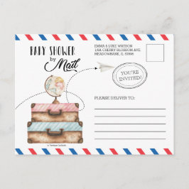 ヴィンテージ ベイビー シャワーメール 長距離送料 ポストカード