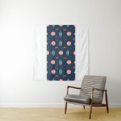 ヴィンテージ ベイビー ボホ シームレス パターン。ヒッピーチックの背景。ボヘミアンの抽象的な形の要 タペストリー (インサイチュ(横))