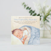 ヴィンテージ ベイビー ボーイ シャワー 招待状 (スタンド正面)