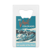 ヴィンテージ·ベイル·スキー·ポスター クレジットカード栓抜き (裏面)