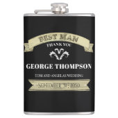ヴィンテージ ベストマン カスタム ウェディング  フラスク (正面)