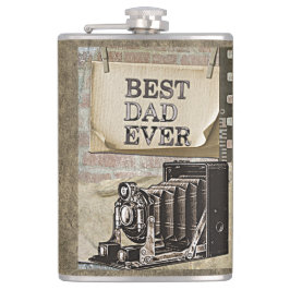 ヴィンテージ ベスト ダッド エバー カメラ 父の日 アンティーク フラスク