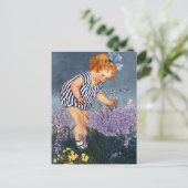 ヴィンテージ「ベビーの夏の庭」 ポストカード (スタンド正面)