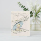 ヴィンテージ「ベビーの願いのシャワー」 ポストカード (スタンド正面)