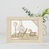 ヴィンテージ ベビーシャワー 招待状 (スタンド正面)