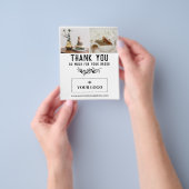 ヴィンテージ・ベリー・ブランチ・ロゴ/写真の注文ありがとう チラシ (手)