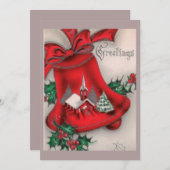 ヴィンテージ ベルの挨拶 シーズンカード (正面/裏面)