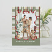 ヴィンテージ ベルベット クリスマス レッド ボウ コケッタ 5 フォト (スタンド正面)