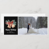 ヴィンテージ ベル フラット ホリデー カード (正面/裏面)