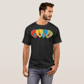 ヴィンテージ ベースギター ピック Tシャツ (正面フル)