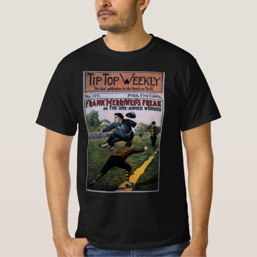 ヴィンテージ ベースボール Tip Top Weekly マガジン 表紙 Tシャツ (正面)