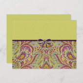 ヴィンテージ・ペイズリー ポストカード (正面/裏面)