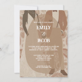 ヴィンテージ ペイズリー 恋のささやき ウェディング 招待状