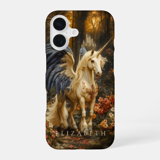 ヴィンテージ ペガサス ギリシャ神話 iPhone 16ケース (裏面)