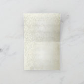 ヴィンテージ ペコック 鳥かご ウェディング 招待状 (内部)