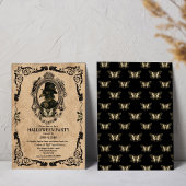 ヴィンテージ ペストドクター ゴシック ハロウィンパーティー 招待状