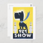 ヴィンテージ ペット ショー WPA ポスター ポストカード (正面/裏面)