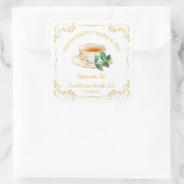 ヴィンテージ ペッパーミント ティー スクエア ラベル (バッグ)