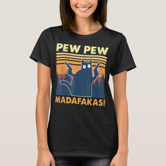 ヴィンテージ ペペペ マダファカス 激おか 猫 Tシャツ (正面)
