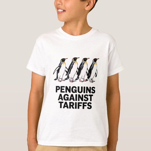 ヴィンテージ・ペンギンが関税に抗議 ビューティフル Tシャツ (正面)