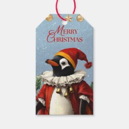 ヴィンテージ ペンギン ギフトタグ メリークリスマス