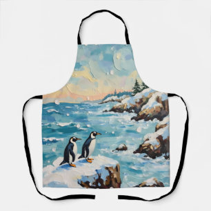 ヴィンテージ ペンギン スノークリスマスクリフ エプロン