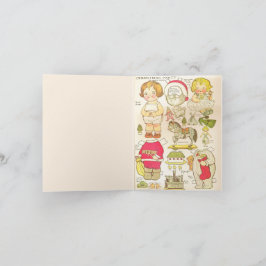 ヴィンテージ ペーパードール "Have a Very Merry Christmas" シーズンカード