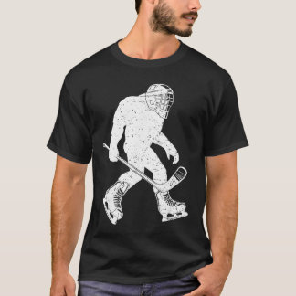 ヴィンテージ ホッケー サスカッチ アイスホッケー スポーツ おもしろ グッズ 男性用 Tシャツ