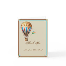 ヴィンテージ ホットエアバルーン ウェディング サンクスユー