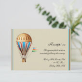 ヴィンテージ ホットエアバルーン ウェディング レセプション 招待状 (スタンド正面)