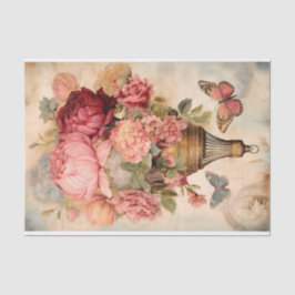 ヴィンテージ ホットエアバルーン フラワーズ ティッシュペーパー 薄葉紙