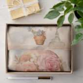 ヴィンテージ ホットエアバルーン フラワーズ ティッシュペーパー 薄葉紙 (ギフト)