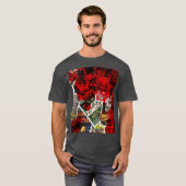 ヴィンテージ ホラー映画コラージュ セシウム少年 Tシャツ (正面フル)
