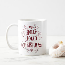 ヴィンテージ ホリージョリー クリスマス コーヒーマグカップ