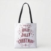 ヴィンテージ ホリージョリー クリスマス トートバッグ (正面)